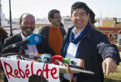 Diego Valderas, en el acto de este miércoles en Huelva.