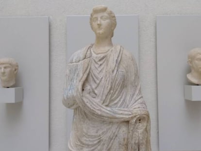 La escultura de Livia Drusila, busto y cuerpo unidos 2.000 a&ntilde;os despu&eacute;s, en el Museo de C&aacute;diz.