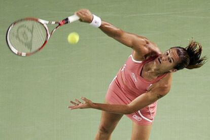 Amelie Mauresmo, en el partido de esta madrugada