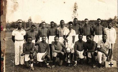 Cruzeirinho de Novo Hamburgo, um dos times que participou da Liga Nacional de Futebol Porto-Alegrense.