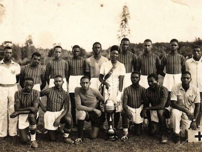 Cruzeirinho de Novo Hamburgo, um dos times que participou da Liga Nacional de Futebol Porto-Alegrense.