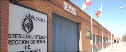 Entrada al Centro Penitenciario de Ocaña II, en la provincia de Toledo.