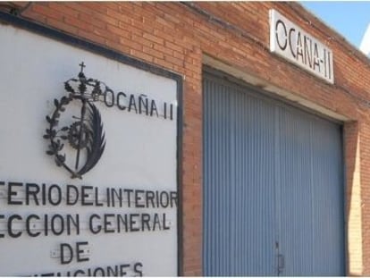 Entrada al Centro Penitenciario de Ocaña II, en la provincia de Toledo.