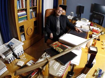 Francisco Galindo, director de la Fundación Autor, en su despacho.