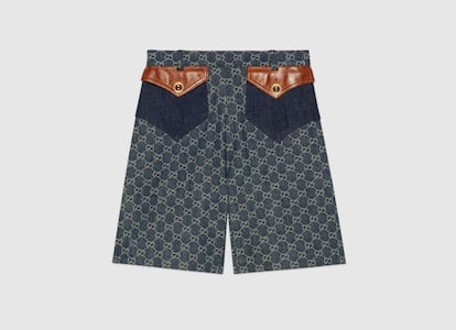 Estos shorts con el estampado GG de Gucci están especialmente tratados para darle un aire vintage y están confeccionados en denim orgánico.

850€