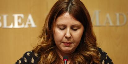 Eva Borox, el jueves, cuando presentó su dimisión.