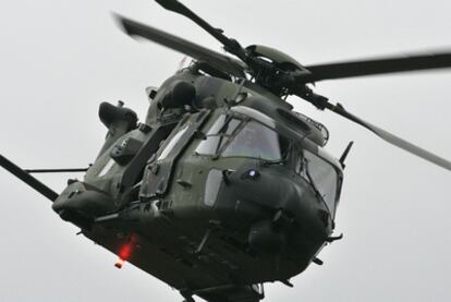 Un helicóptero NH-90 durante un ejercicio del Ejército alemán, el 15 de junio de 2009.