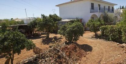 Lugar donde José Bretón, padre de los pequeños Ruth y José, hizo la hoguera en la finca de Las Quemadillas (Córdoba).