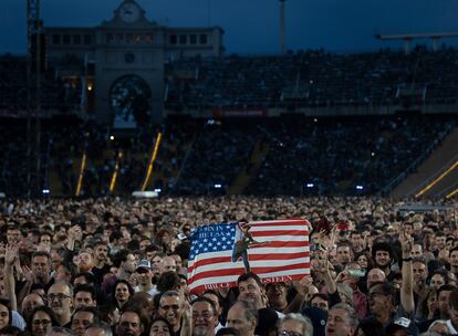 Concierto de Bruce Springsteen en el Estadio Olímpico de Barcelona, el 28 de abrilde 2023. 