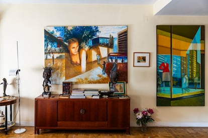 The windows, beach scenes or large portraits of different formats give Madrid a museum air.