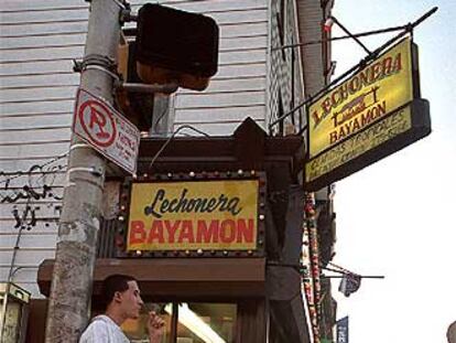 Barrio latino en el municipio de Paterson (Nueva Jersey).