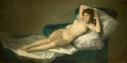 'La maja desnuda', de Goya. (1795-1800)