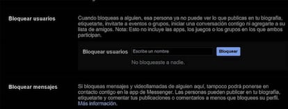 Bloquear usuarios