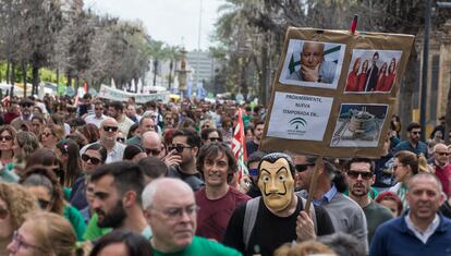 Manifestación en Sevilla contra el decreto de la Junta.