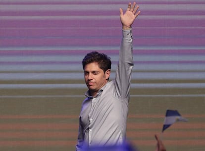 Axel Kicillof, en un mitin el pasado 27 de octubre.