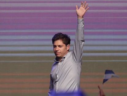 Axel Kicillof, em um comício em 27 de outubro.