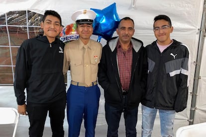 Miembros de la familia Barranco: Emanuel, Alejandro , Narciso y José Luis Barranco.