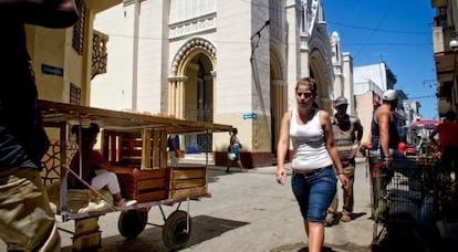 La iglesia habanera donde un grupo de disidentes cubanos están encerrados.