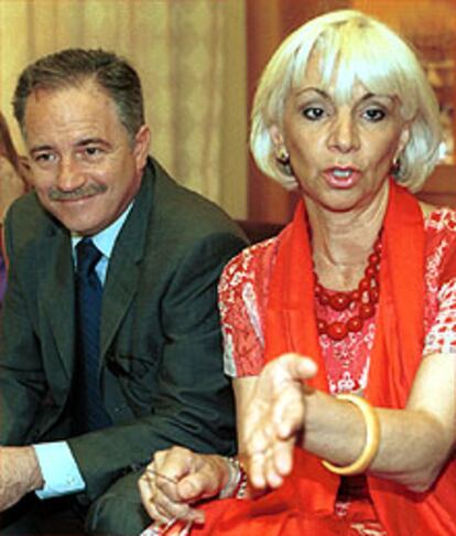 Joaquín Ramírez y Teófila Martínez, en un acto en Málaga.