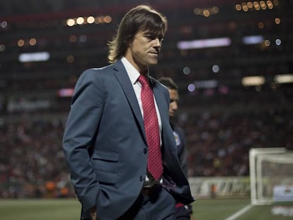 Almeyda, en un partido de las Chivas.