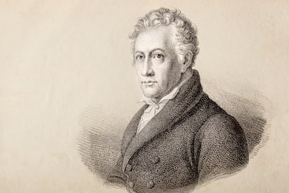 Johann Wolfgang von Goethe, en una ilustración de Ralf Hettler.