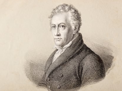 Johann Wolfgang von Goethe, en una ilustración de Ralf Hettler.