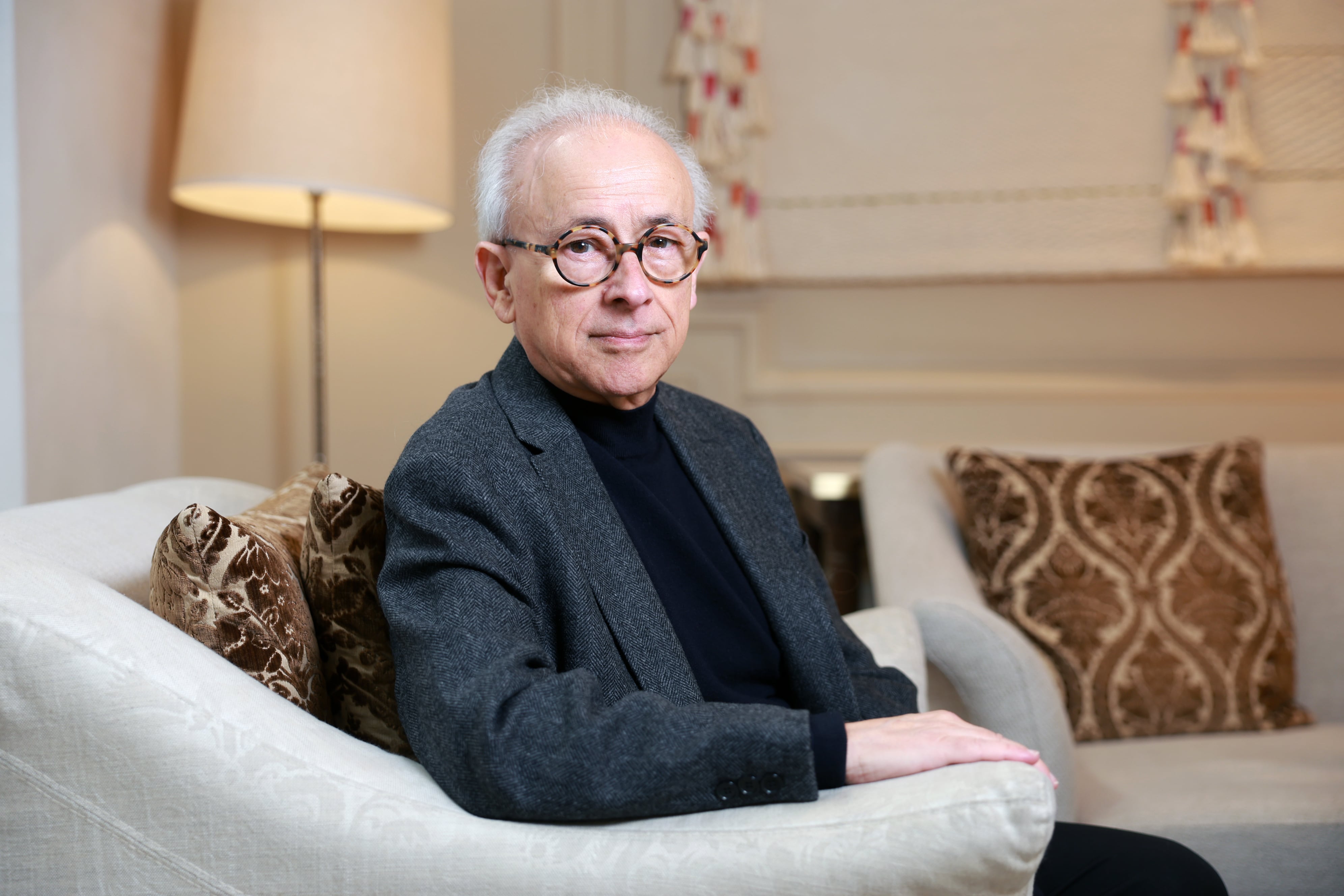 Antonio Damasio, antes de la entrevista.