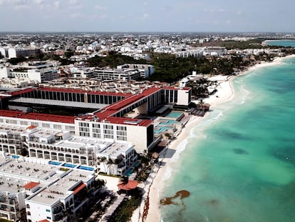 Imagen aérea de Playa del Carmen, en Quintana Roo.