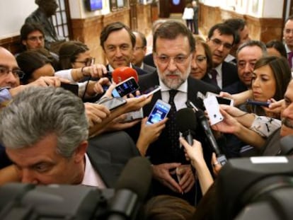 Mariano Rajoy, aquest dimecres al Congrés.