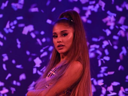 Ariana Grande durante su gira 'Sweetener World' en Londres, el 17 de agosto de 2019.