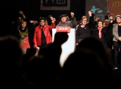 Asamblea Nacional de ANV, celebrada el pasado día 6 en Durango (Vizcaya).