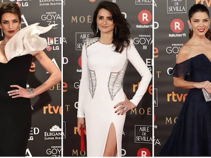 De izquierda a derecha: Nieves Álvarez, Penélope Cruz y Juana Acosta.