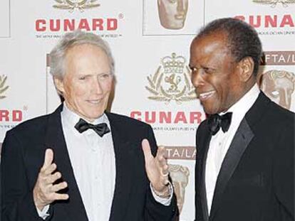 Clint Eastwood y Sidney Poitier