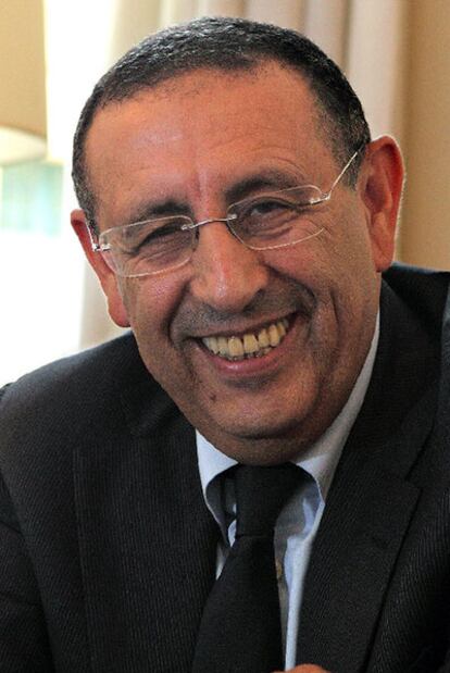 Yusef Amrani, durante la entrevista.