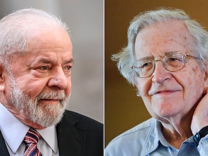 Lula da Silva y Noam Chomsky.