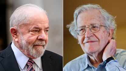 Lula da Silva y Noam Chomsky.