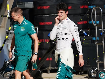 Lance Stroll durante la clasificación del Gran Premio de Estados Unidos.