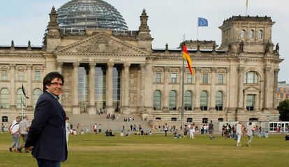 Puigdemont a Berlín, el 23 de maig.