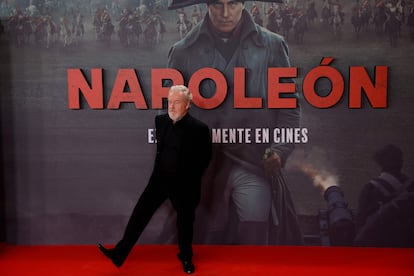 Ridley Scott, en la presentación en Madrid de 'Napoleón'. 