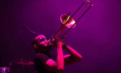 Troy Andrews, líder de Trombone Shorty, en las Noches del Botánico.