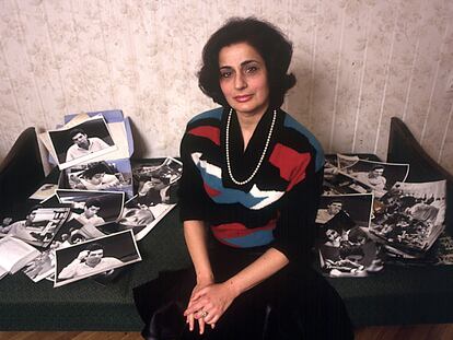 Clara Kasparova posa para una entrevista con EL PAÍS en 1985, en Moscú. / MARÍA MORENO