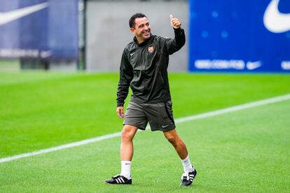 El técnico del FC Barcelona, Xavi Hernández