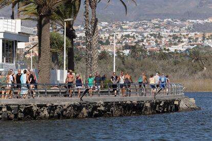 Paseo del Faro, en Maspalomas, Gran Canaria. 