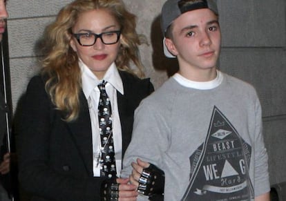 Madonna y su hijo Rocco, en una imagen de 2013.