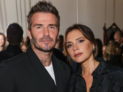 David y Victoria Beckham, en un evento en Londres (el Reino Unido), este lunes.