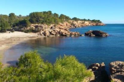 Cala del L'Estany podrit, junto a L’Ametlla de Mar (Tarragona).