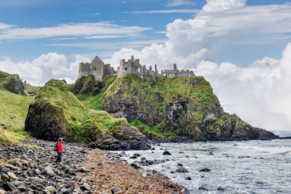 Las ruinas del castillo de Dunluce.