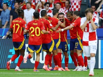 El partido entre España y Croacia de la Eurocopa 2024, en imágenes