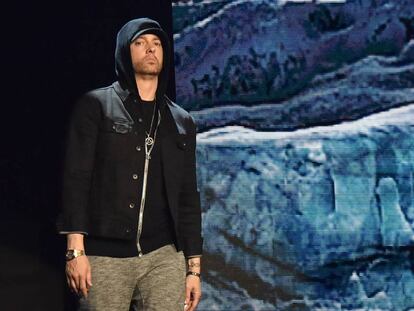 Eminem, en un concierto en Londres en 2017.