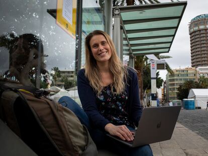 Briton Liz Clitheroe has come to the Canary Islands to work remotely until at least January.